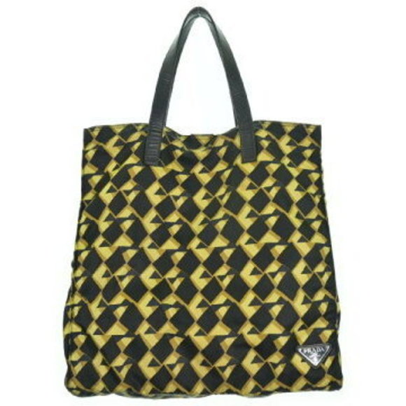 Prada Tote Bag Yellow Black - Picture 1 of 9